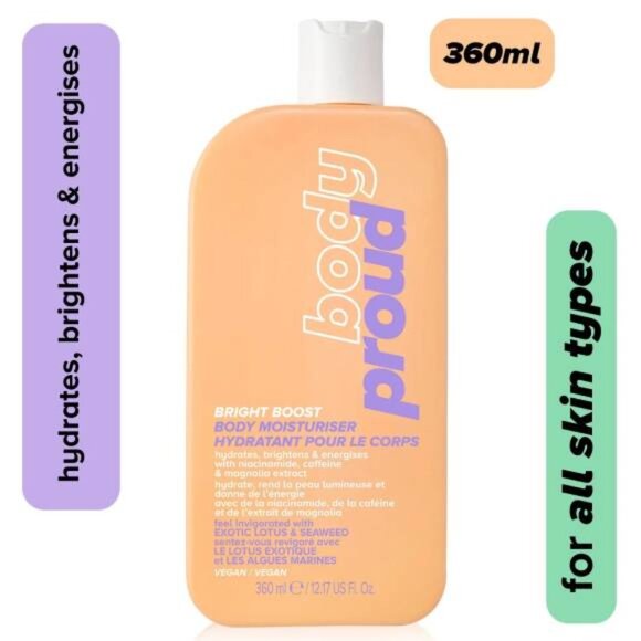 2 x Body Proud Skin Proud Bright Boost Body Moisturizer with Niacinamide - Picture 1 of 4